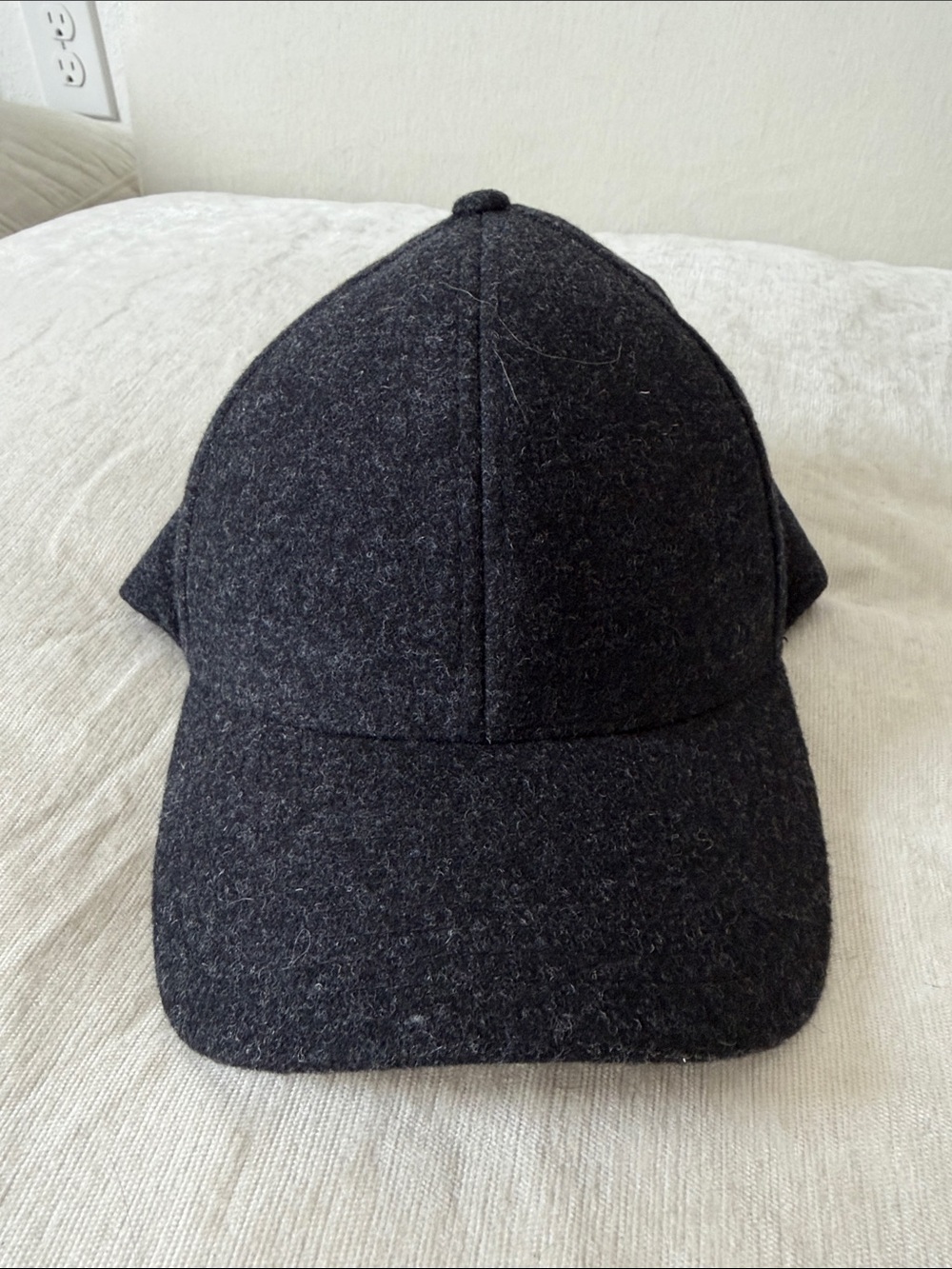 Varsity Black Baseball Cap with Interior Lining
